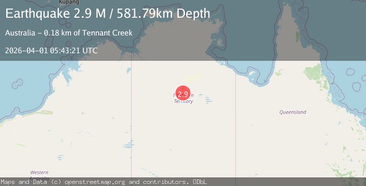 Map of Northern Territory, Australia