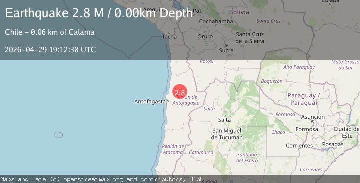 Map of Antofagasta, Chile