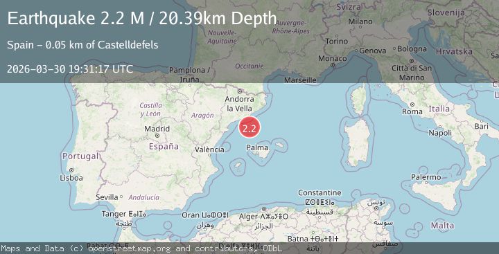 Map of Balearic Islands, Spain