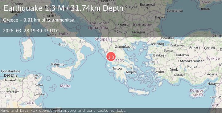 Map of Greece-Albania border region