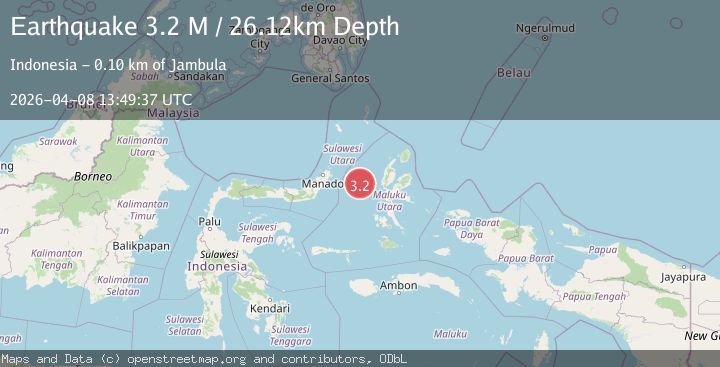 Map of Molucca Sea