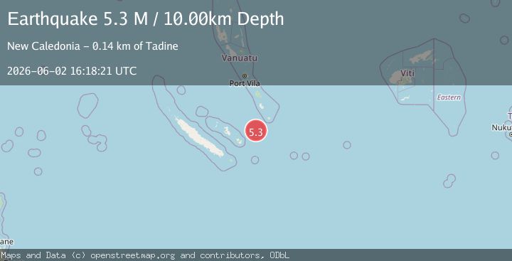 Map of Vanuatu