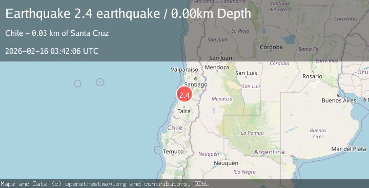 Map of Libertador General Bernardo O'Higgins, Chile