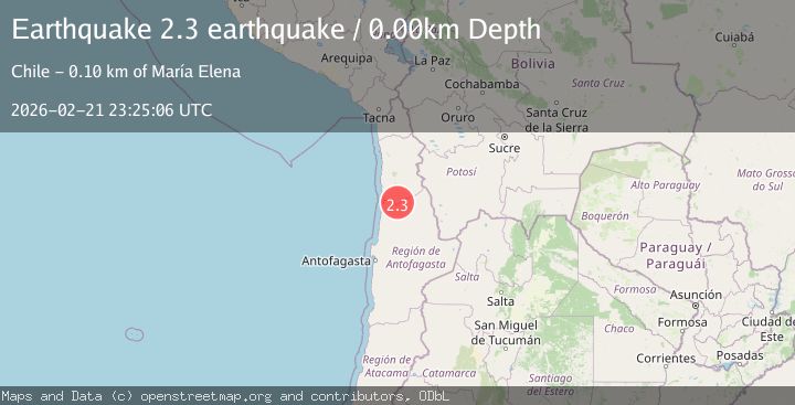 Map of Antofagasta, Chile