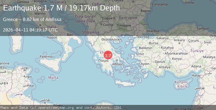 Map of Central Greece
