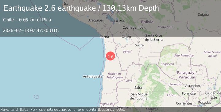 Map of Tarapaca, Chile