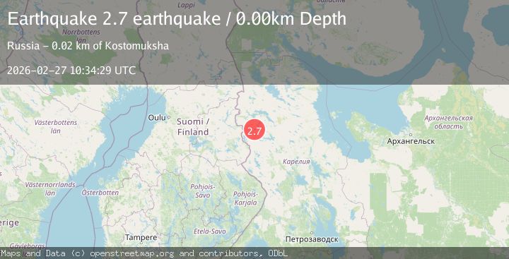 Map of Finland-Russia border region