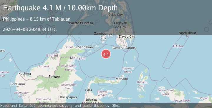 Map of Celebes Sea