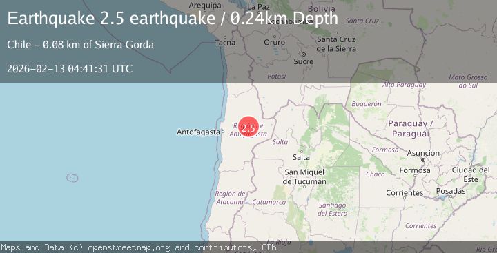 Map of Antofagasta, Chile