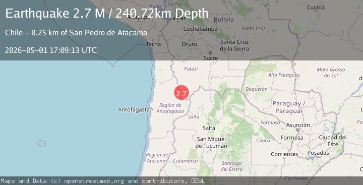 Map of Potosi, Bolivia