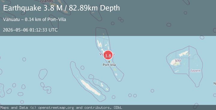 Map of Vanuatu