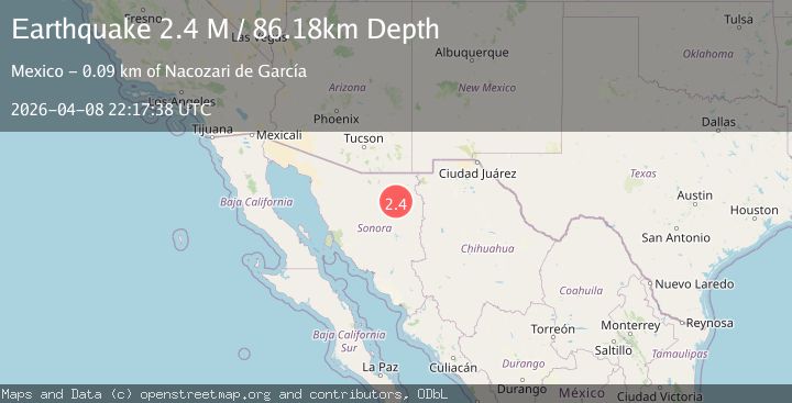 Map of Sonora, Mexico