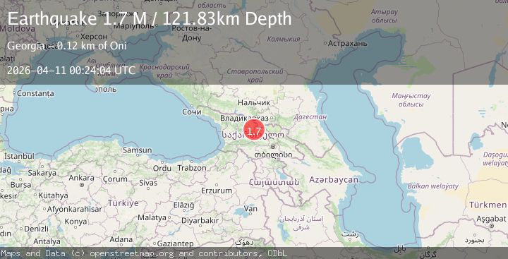 Map of Georgia (Sak'art'velo)