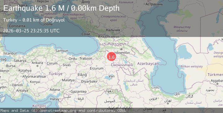 Map of Georgia-Armenia-Turkey border region
