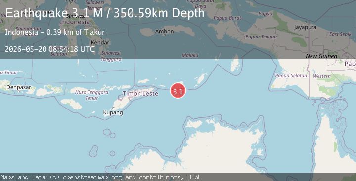 Map of Timor Sea