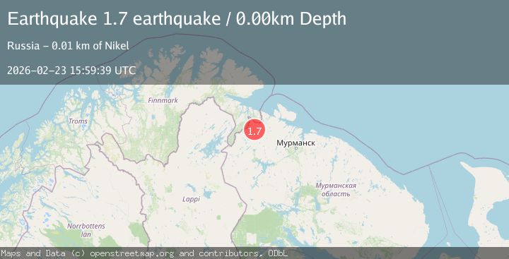 Map of Norway-Russia border region