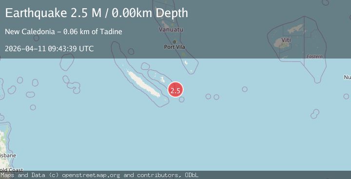 Map of Loyalty Islands, New Caledonia