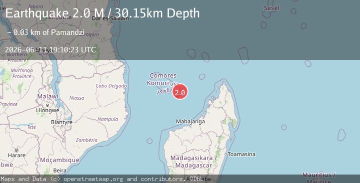 Map of northwest of Madagascar