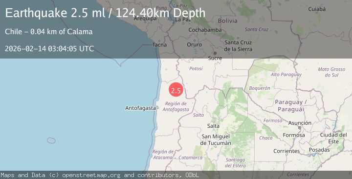 Map of Antofagasta, Chile