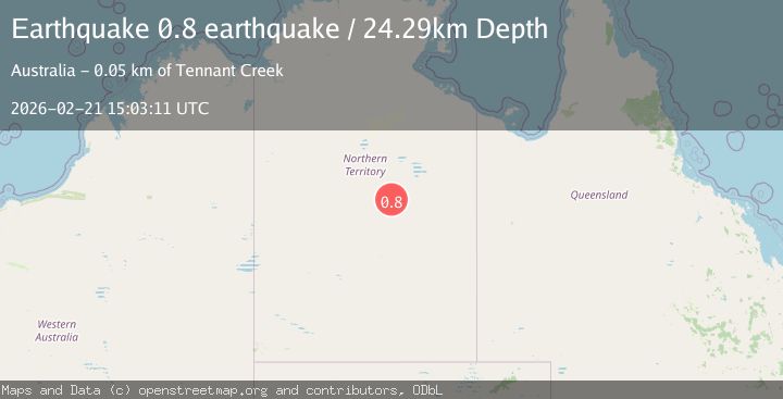 Map of Northern Territory, Australia