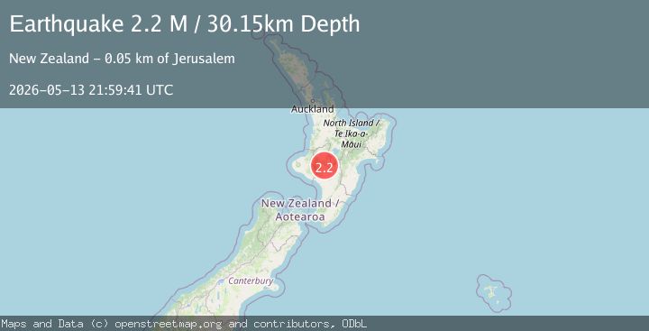 Map of Ruapehu District, New Zealand
