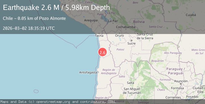 Map of Tarapaca, Chile