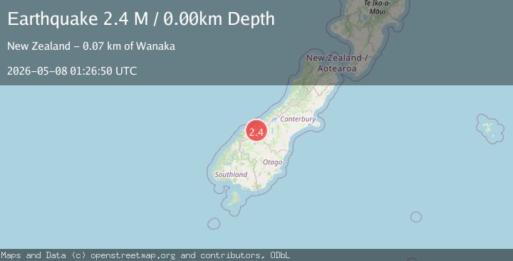 Map of Westland District, New Zealand