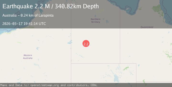 Map of Northern Territory, Australia