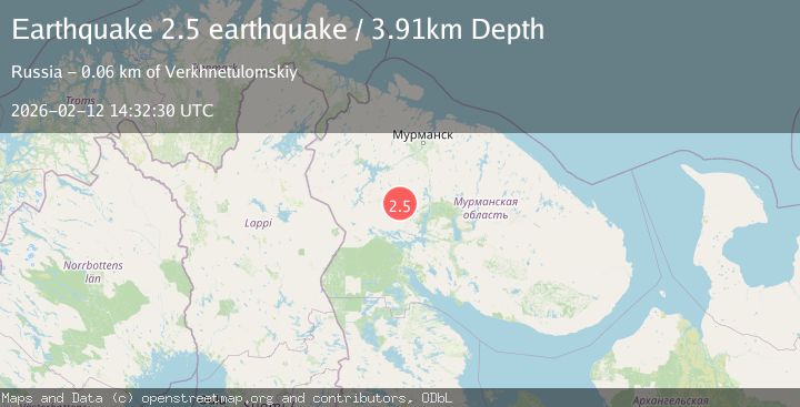 Map of northwestern Russia