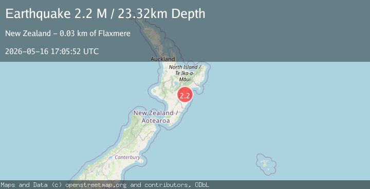 Map of Hastings District, New Zealand