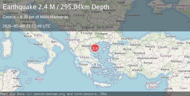 Map of Near the coast of Greece