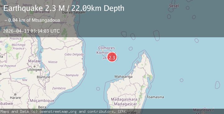 Map of northwest of Madagascar