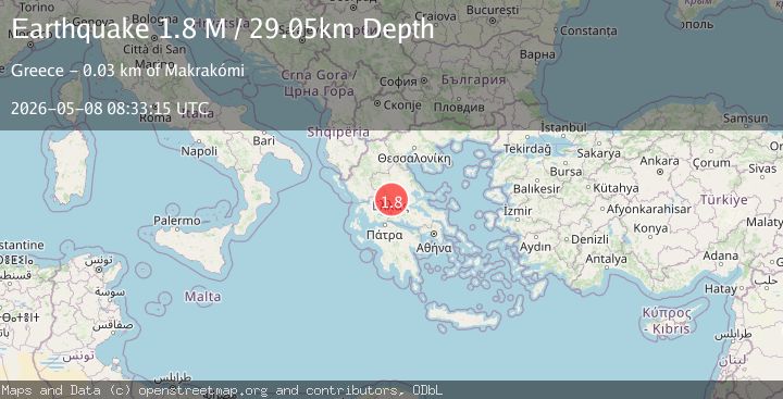 Map of Central Greece