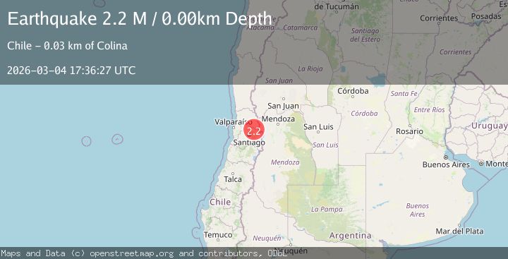 Map of Region Metropolitana, Chile
