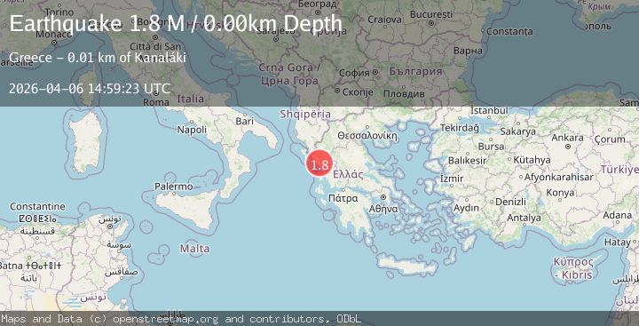 Map of Greece-Albania border region