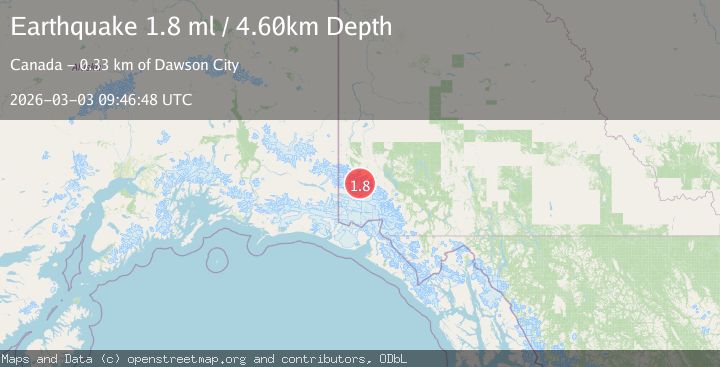 Map of Southern Yukon Territory, Canada