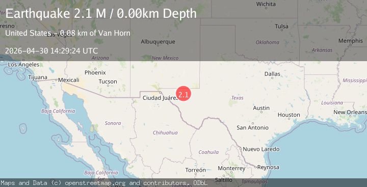 Map of western Texas