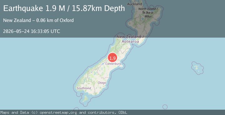 Map of Westland District, New Zealand
