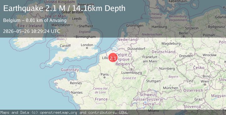 Map of Belgium