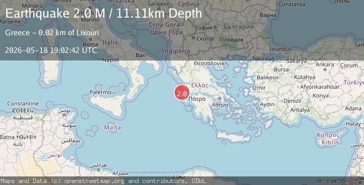 Map of Near the coast of Greece