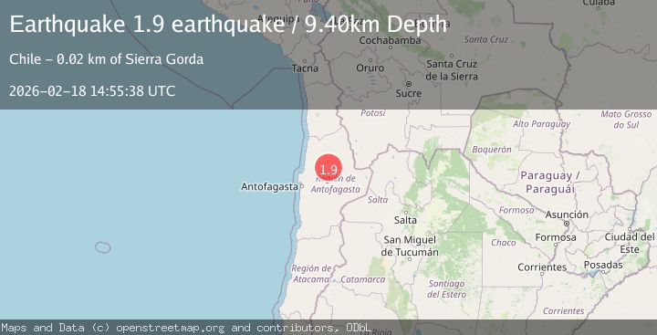 Map of Antofagasta, Chile