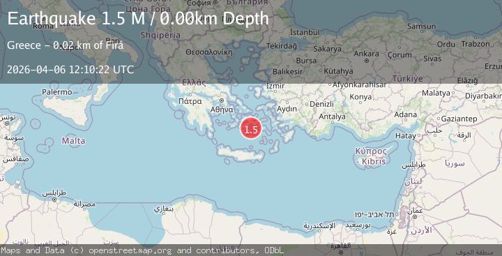 Map of Dodecanese Islands, Greece