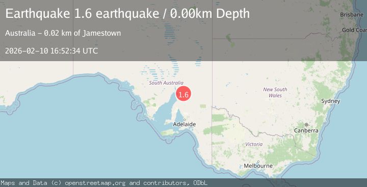 Map of near the coast of South Australia