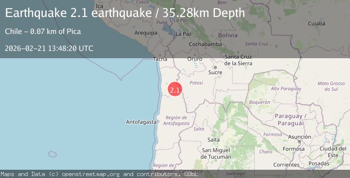 Map of Antofagasta, Chile