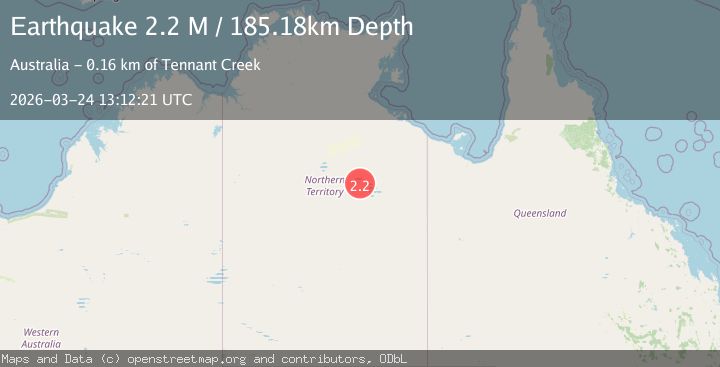 Map of Northern Territory, Australia