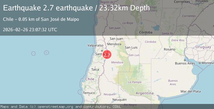 Map of Mendoza, Argentina