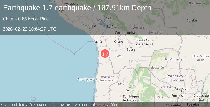 Map of Tarapaca, Chile