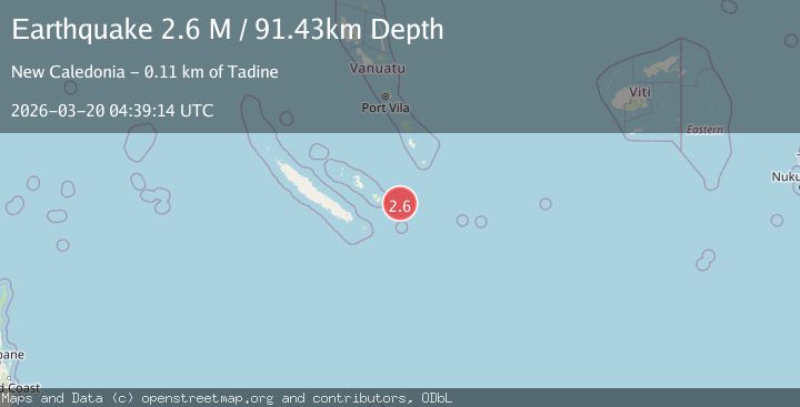Map of Loyalty Islands, New Caledonia
