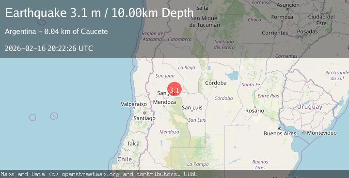 Map of San Juan, Argentina