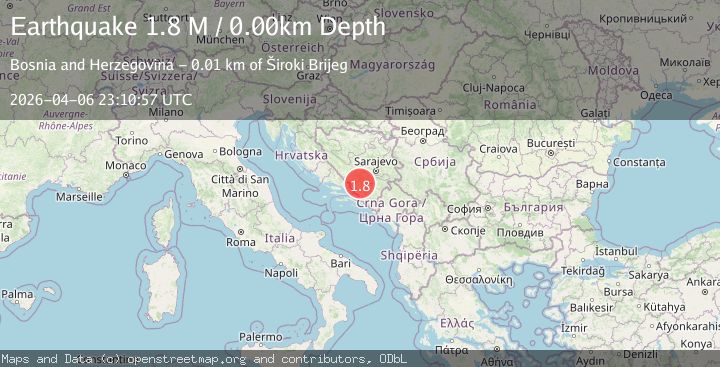 Map of Croatia-Bosnia and Herzegovina border region